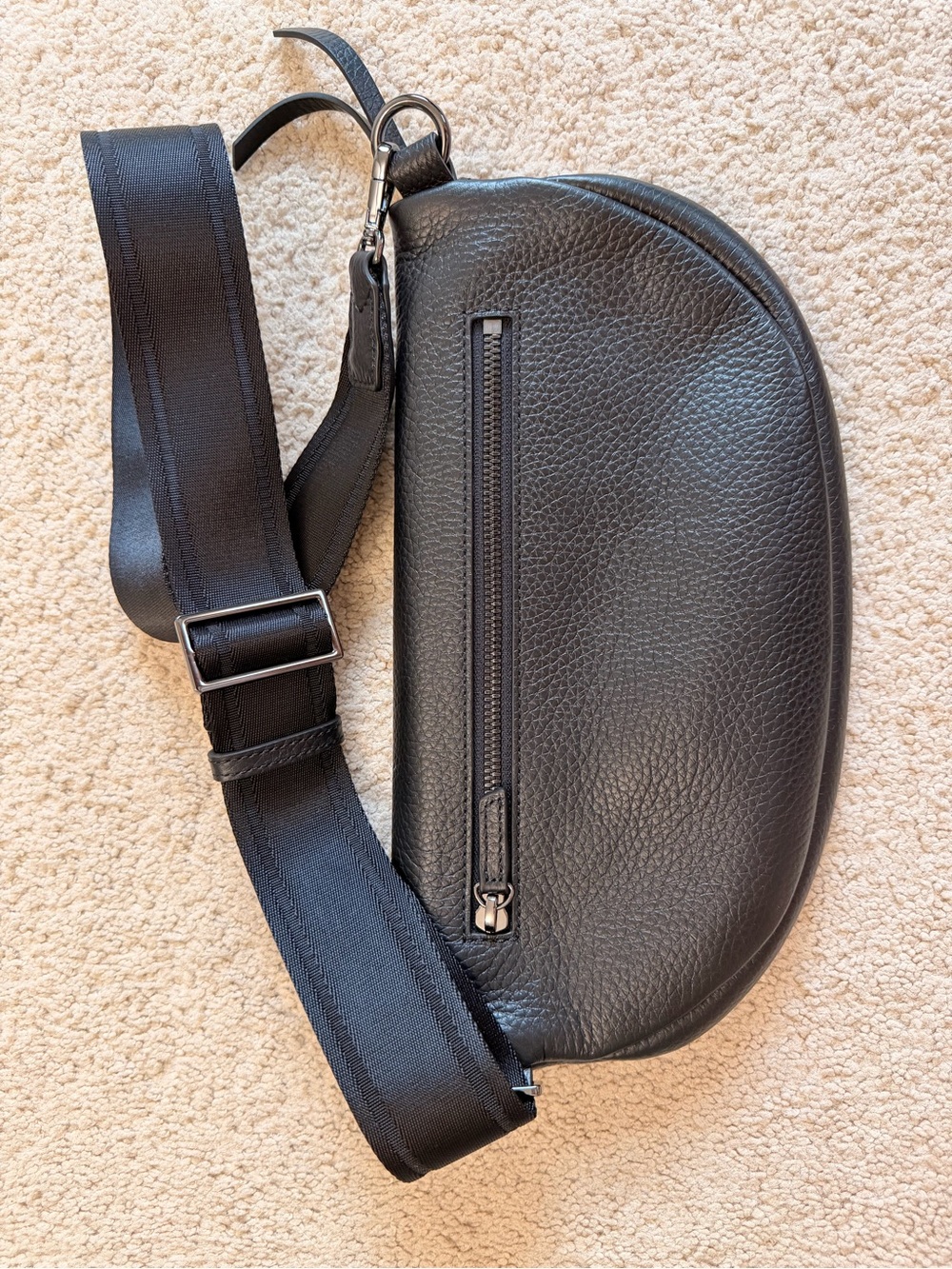 Quince Italian Pebbled Leather Sling Bag - Picture 3 of 3